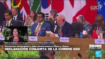 Informe desde Río de Janeiro: Lula da Silva urge al G20 reformar la gobernanza global