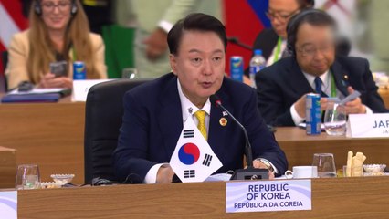 윤 대통령 "기아·빈곤 퇴치 동참...러북 군사협력 즉각 중단" / YTN