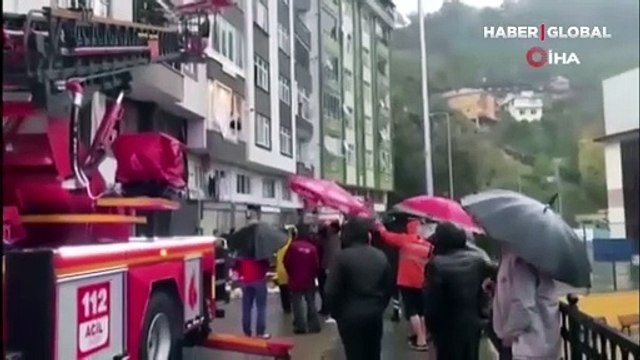 Rize'de heyelan: Ölü ve yaralılar var