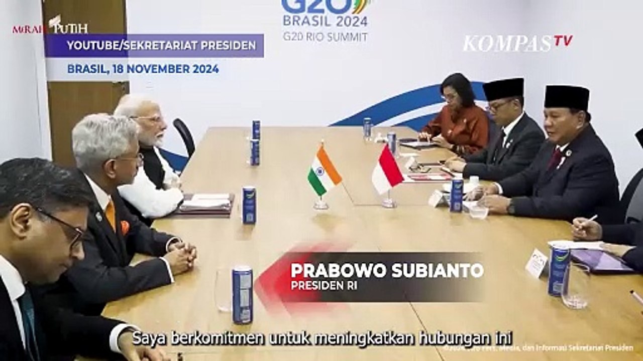 Presiden Prabowo Bertemu PM India Narendra Modi di Sela-Sela KTT G20 Brasil, Bahas Apa?