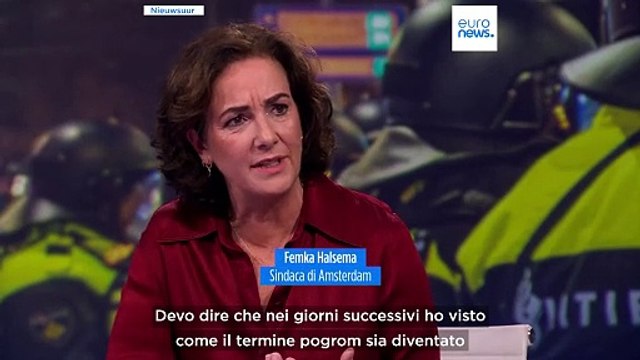 La sindaca di Amsterdam si rammarica per l'uso della parola pogrom e condanna Israele