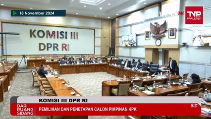 Anggota DPR Tanya Alasan Capim Fitroh Rohcahyanto Ingin Balik ke KPK