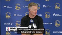 Warriors - Kerr : “Nous n'avons vraiment commencé à jouer qu'en deuxième mi-temps”