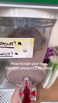 Athlete Accidentally Spills Protein Slushie and Ruins Brand New Olympics Shoes
