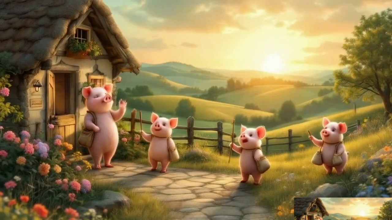 Three Little Pigs - Animated Film | Cartoons For Kids | Read Aloud Stories (3 Little Pigs)