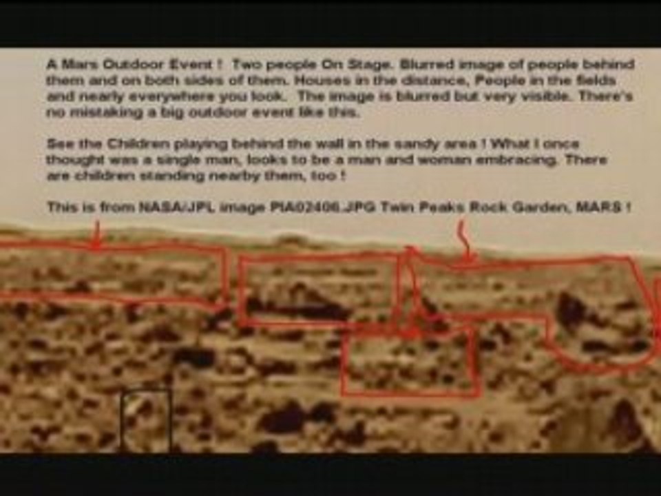 Mars Humans NASA Image Some unclothed blurry photo's