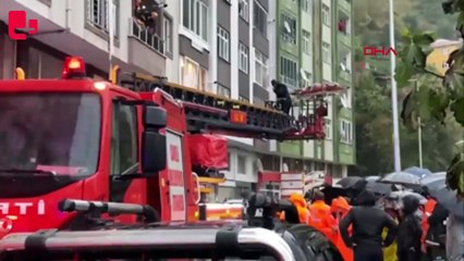 Rize'de heyelan 1 ölü, 2 bina tahliye edildi