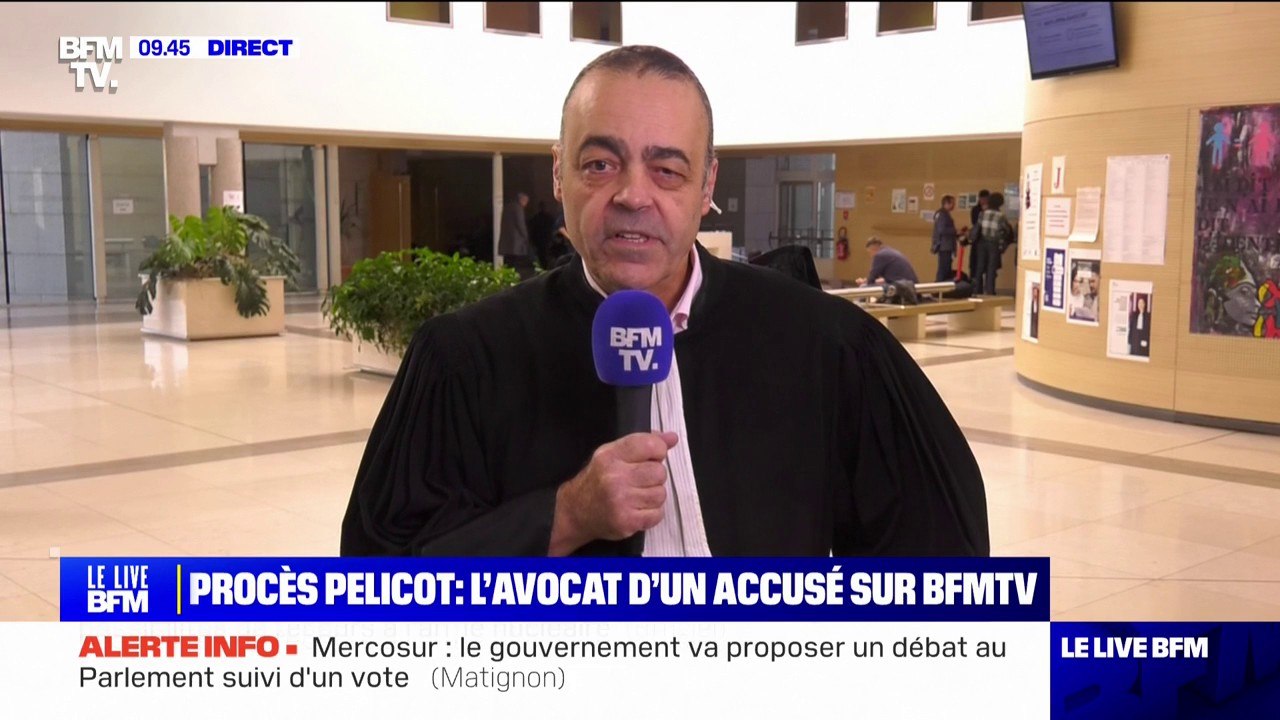 Procès Pelicot: "Pour lui, il y avait l'accord tacite (...) de Gisèle Pelicot", affirme l'avocat de Joseph C., accusé au procès Mazan