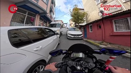 Sarıyer'de trafikte yol verme tartışması: 'Gaziysen evinde otur'