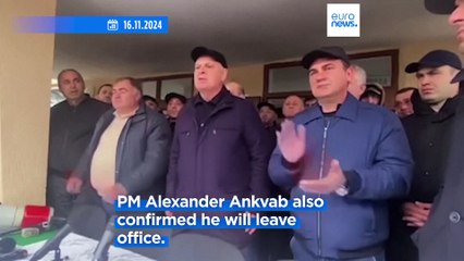 Abkhazia's president resigns after mass protests over 'pro-Moscow' property deal