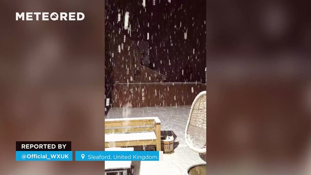 Una potente masa de aire ártica deja importantes nevadas en Reino Unido