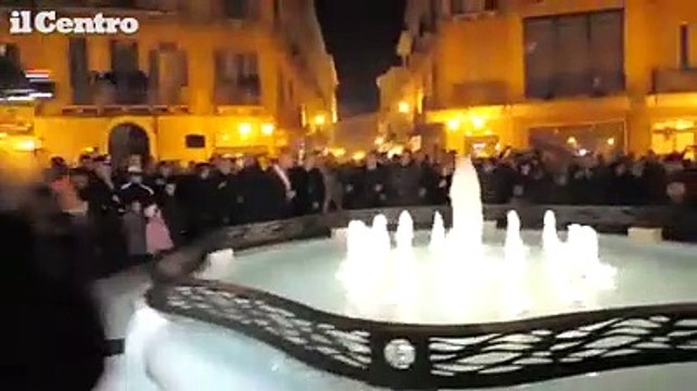 Inaugurazione Fontana Luminosa a piazza Valignani Chieti