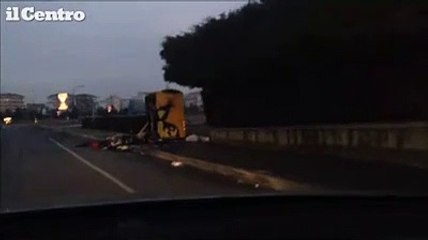 Avezzano, bruciati i vestiti per i poveri