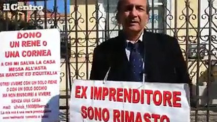 Dramma della crisi a Pescara, ex imprenditore mette un rene in vendita