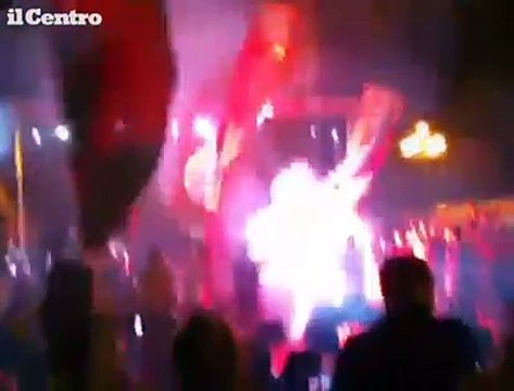 L'Aquila, migliaia di persone alla festa promozione