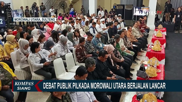 KPU Sebut Debat Publik Pilkada Kabupaten Morowali Utara Berjalan Tertib dan Lancar