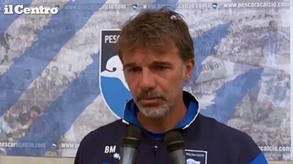Pescara Calcio, Baroni parla dal ritiro di Boario