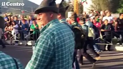 L'Abruzzo che sfila all'adunata nazionale