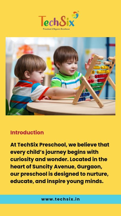 Techsix Preschool in gurgaon