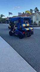 Golf Carts Collide Head-on During Parade