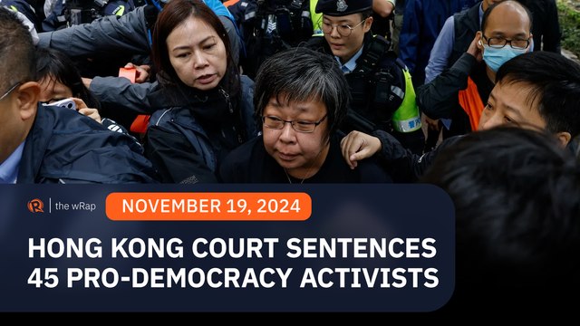 Hundreds queue for sentencing of 47 Hong Kong democrats