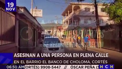 ¡No pudo escapar! Persiguen y matan a joven en una calle de Choloma