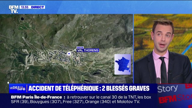 Val Thorens: six blessés, dont deux graves, dans un accident de téléphérique