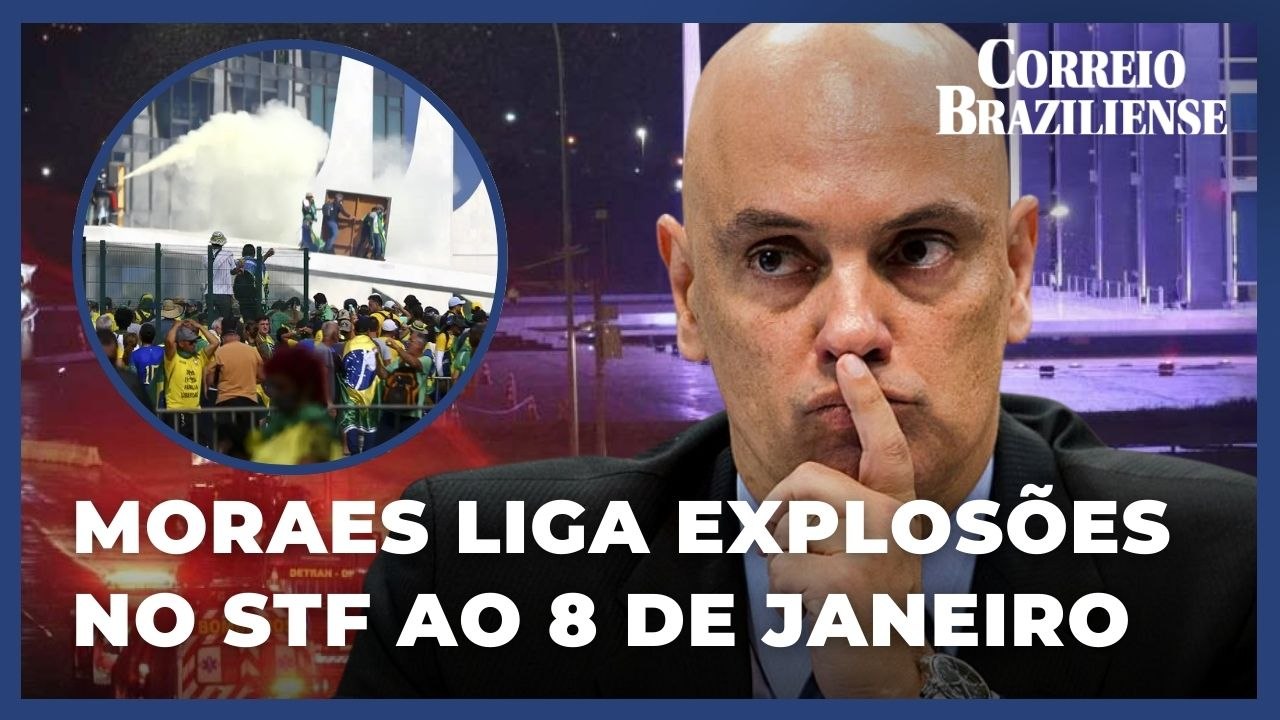 Moraes liga atentado no STF ao 8 de Janeiro
