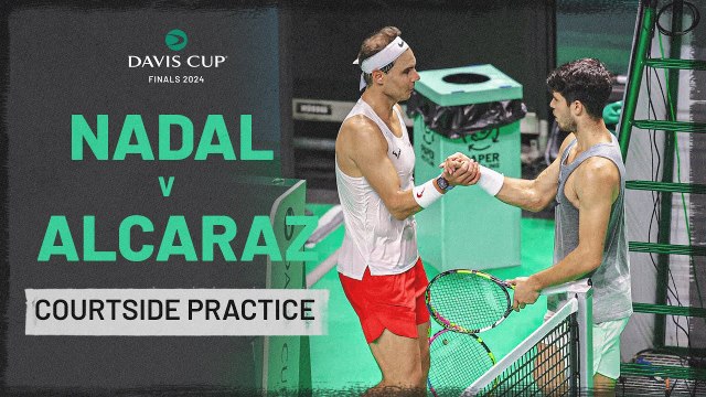 Rafael Nadal vs Carlos Alcaraz | Copa Davis 2024 | Partido de práctica