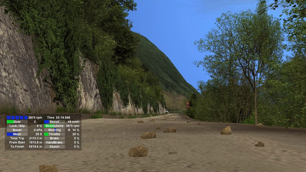 Richard Burns Rally: PS Valstagna Historic Gravel in an Opel ADAM R2 (Moza R5, Handbrake practice)