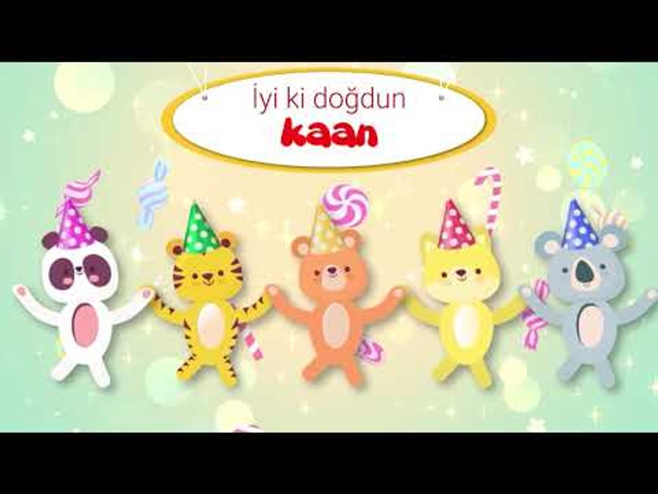 İyi ki Doğdun KAAN - İsme Özel Kırmızı Balık Doğum Günü Şarkısı