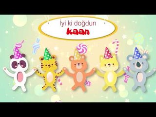 İyi ki Doğdun KAAN - İsme Özel Kırmızı Balık Doğum Günü Şarkısı