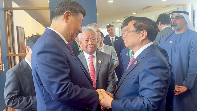 Thủ tướng Phạm Minh Chính gặp Tổng Bí thư, Chủ tịch Trung Quốc Tập Cận Bình