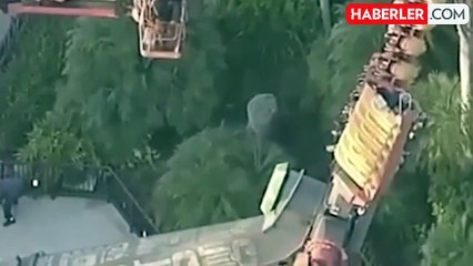 Lunaparkta yaşanan arıza nedeniyle 22 kişi 2.5 saat boyunca havada asılı kaldı