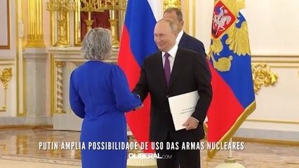 Putin amplia possibilidade de uso das armas nucleares