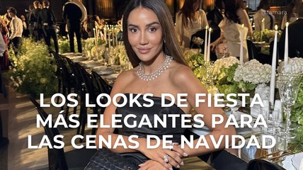 Los looks de fiesta más elegantes para las cenas de Navidad