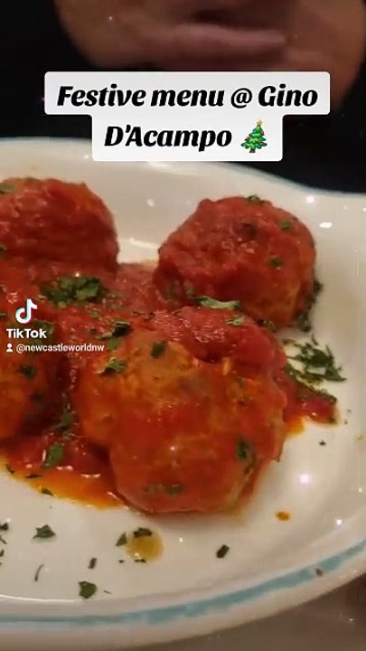 Festive menu at Gino D'Acampo