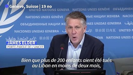 Liban: plus de 200 enfants tués en moins de deux mois (Unicef)