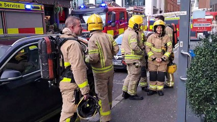 Fire Service at Belfast city centre emergency, November 2024