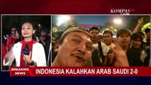 Para Suporter Rayakan Kemenangan Indonesia Lawan Arab Saudi, Skor 2-0!