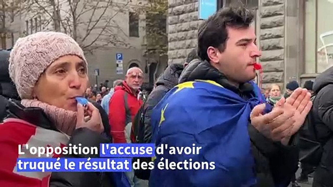 Géorgie : les manifestations se poursuivent malgré des heurts entre opposants et policiers