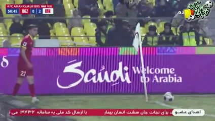 گل سوم بازی قرقیزستان و ایران