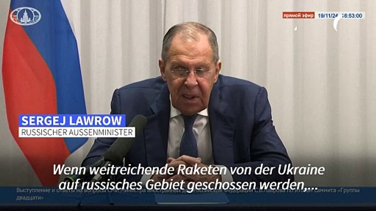 Lawrow: 'Wir werden entsprechend reagieren'
