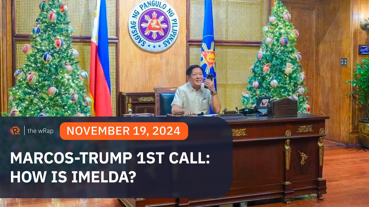 How is Imelda? Marcos’ first call with president-elect Trump