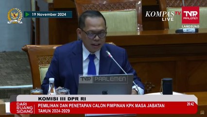Capim KPK Agus Joko Pramono Klarifikasi soal Transaksi Rp115 miliar saat Jawab Nasir Jamil
