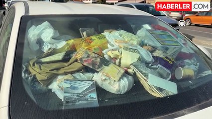 Evsiz Adamın Çöp Dolu Aracı Mahalleyi Rahatsız Ediyor