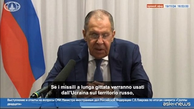 Lavrov: missili a lungo raggio da Ucraina? Nuova fase, reagiremo