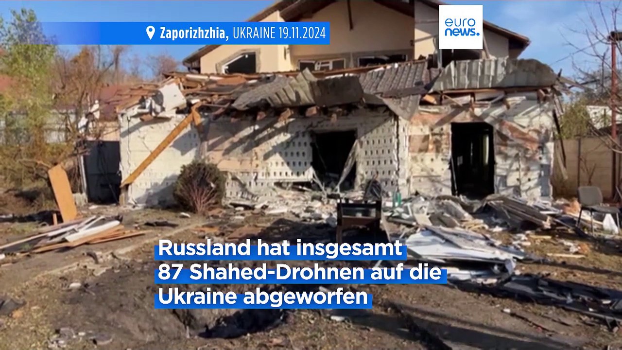 1000 Tage Ukraine-Krieg: Welle von Drohnenangriffen trifft das Land