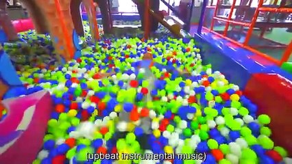 Blippi Visits an Indoor Play Place! LOL - Kids Subtitles _ Learn With Blippi _ Moonbug Literacy