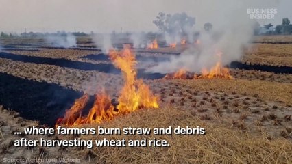 What cities in India and Pakistan look like after toxic smog spreads
